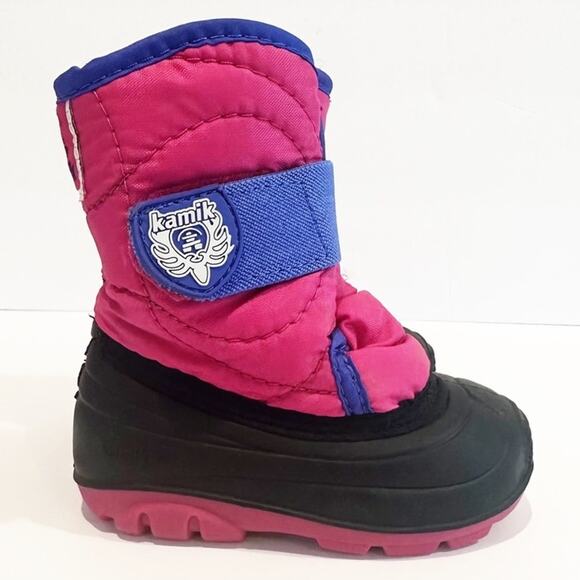 Kamik Snowbug 3 sz 5 Toddler Girls Waterproof Insulated Winter Boots Snow Boots - Picture 1 of 6